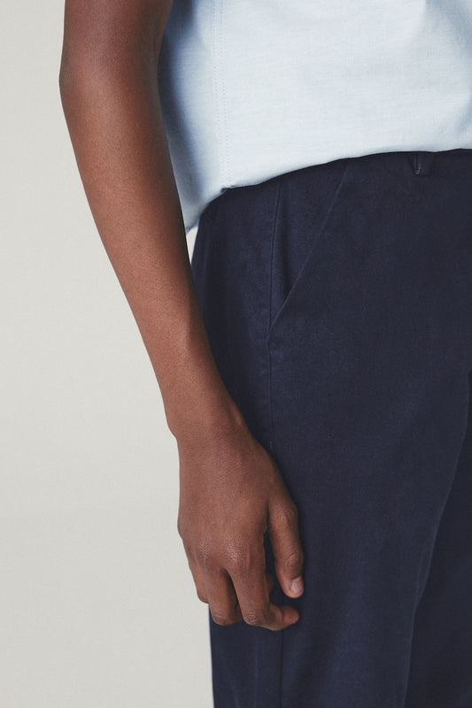 Boys Stretch Chino Trousers Navy blue
