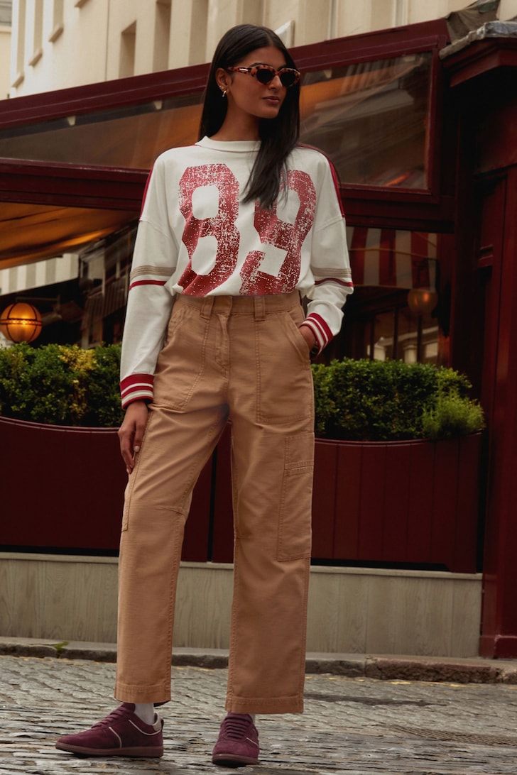 Barrel cut Trousers Camel