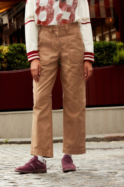 Barrel cut Trousers Camel