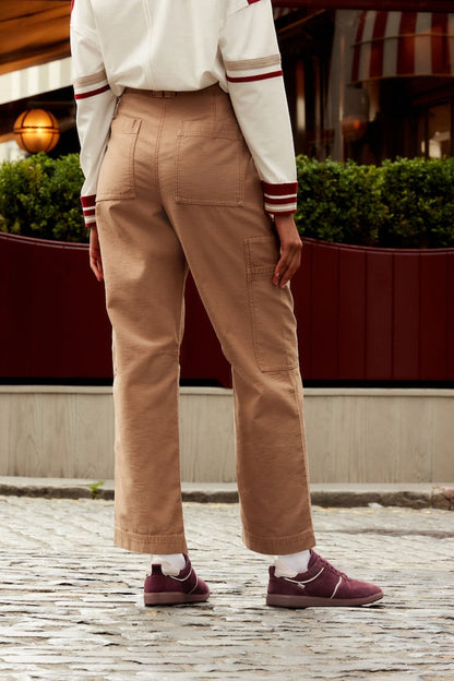 Barrel cut Trousers Camel