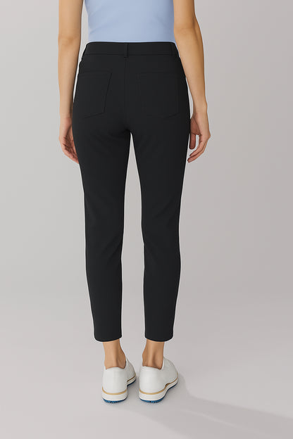 Womens Golf Capri Black