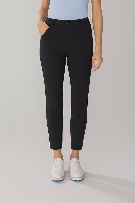 Womens Golf Capri Black