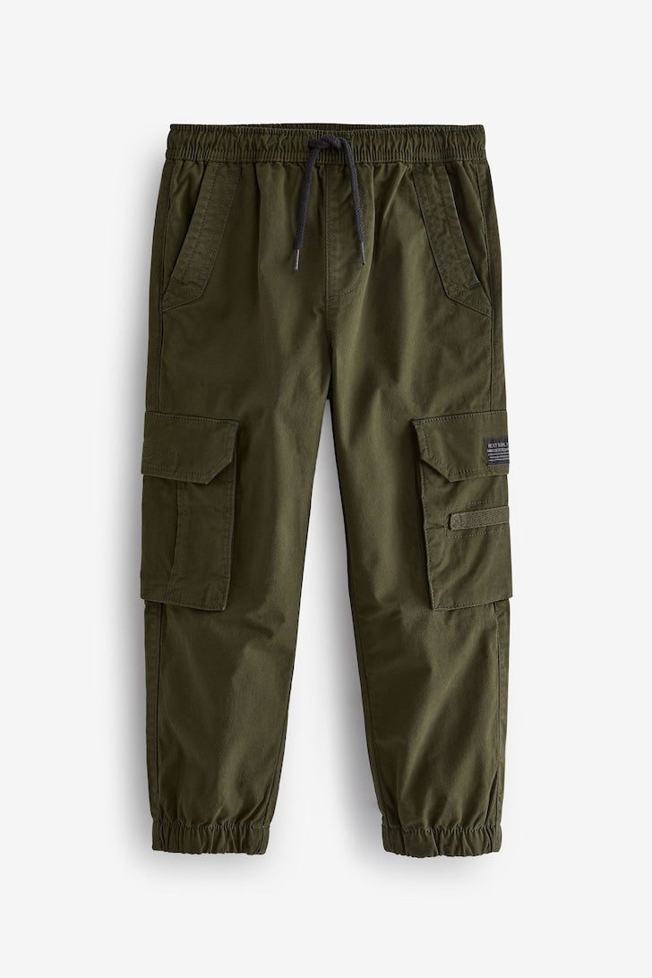Boys Cargo Trousers Kakhi green