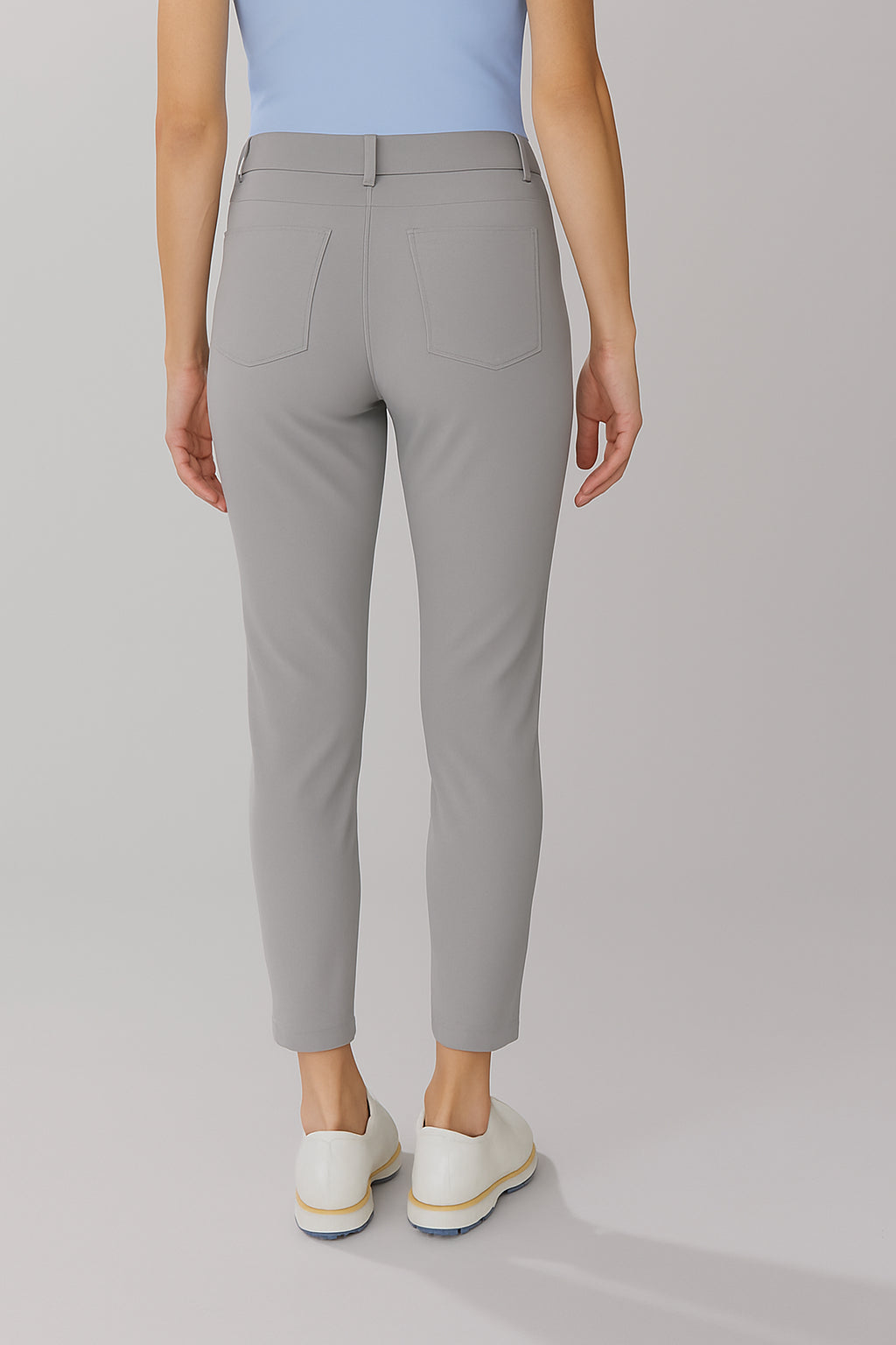 Womens Golf Capri Gray