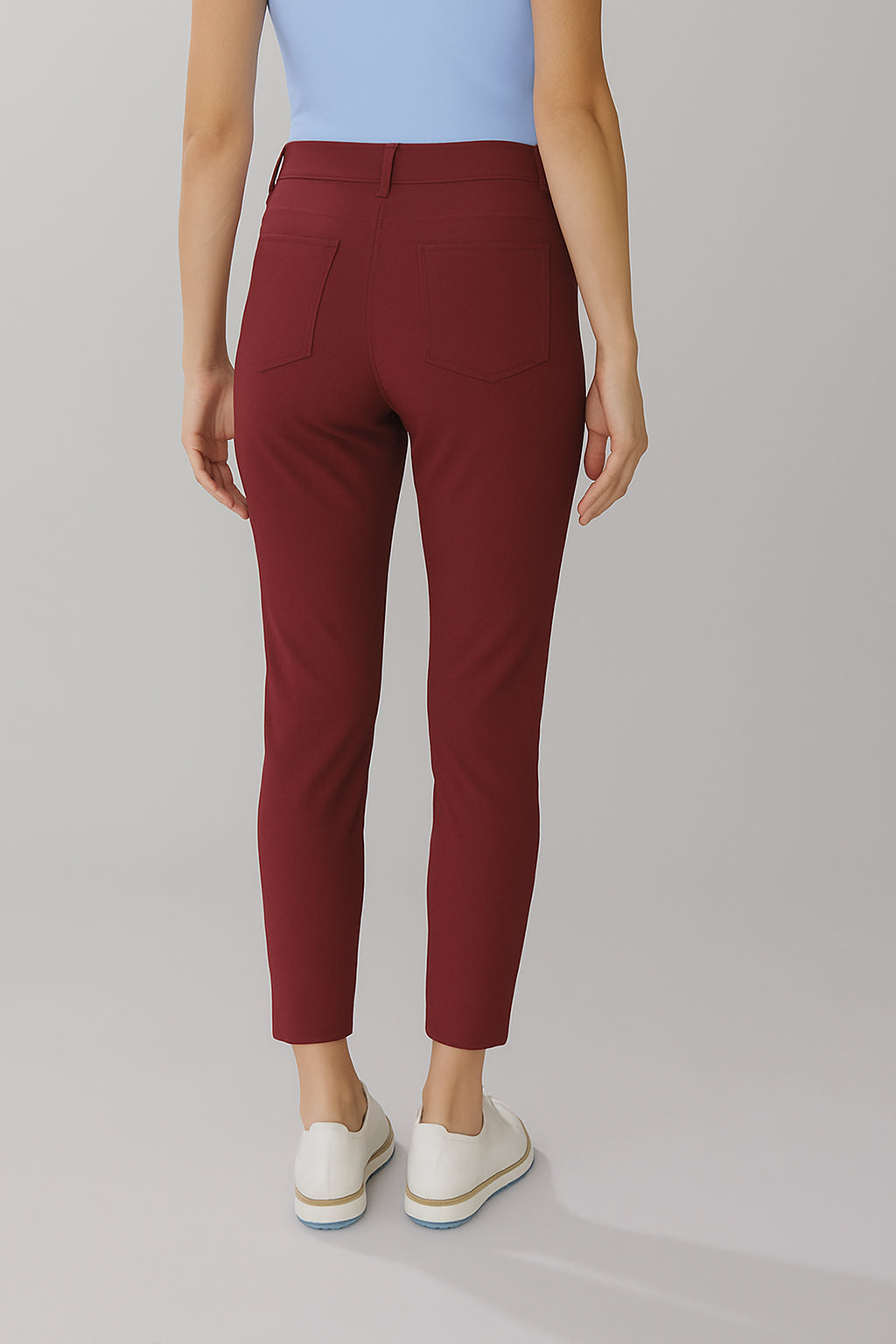 Womens Golf Capri Maroon