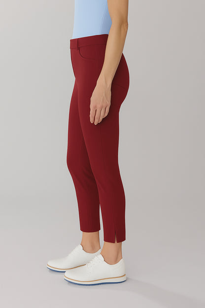 Womens Golf Capri Maroon