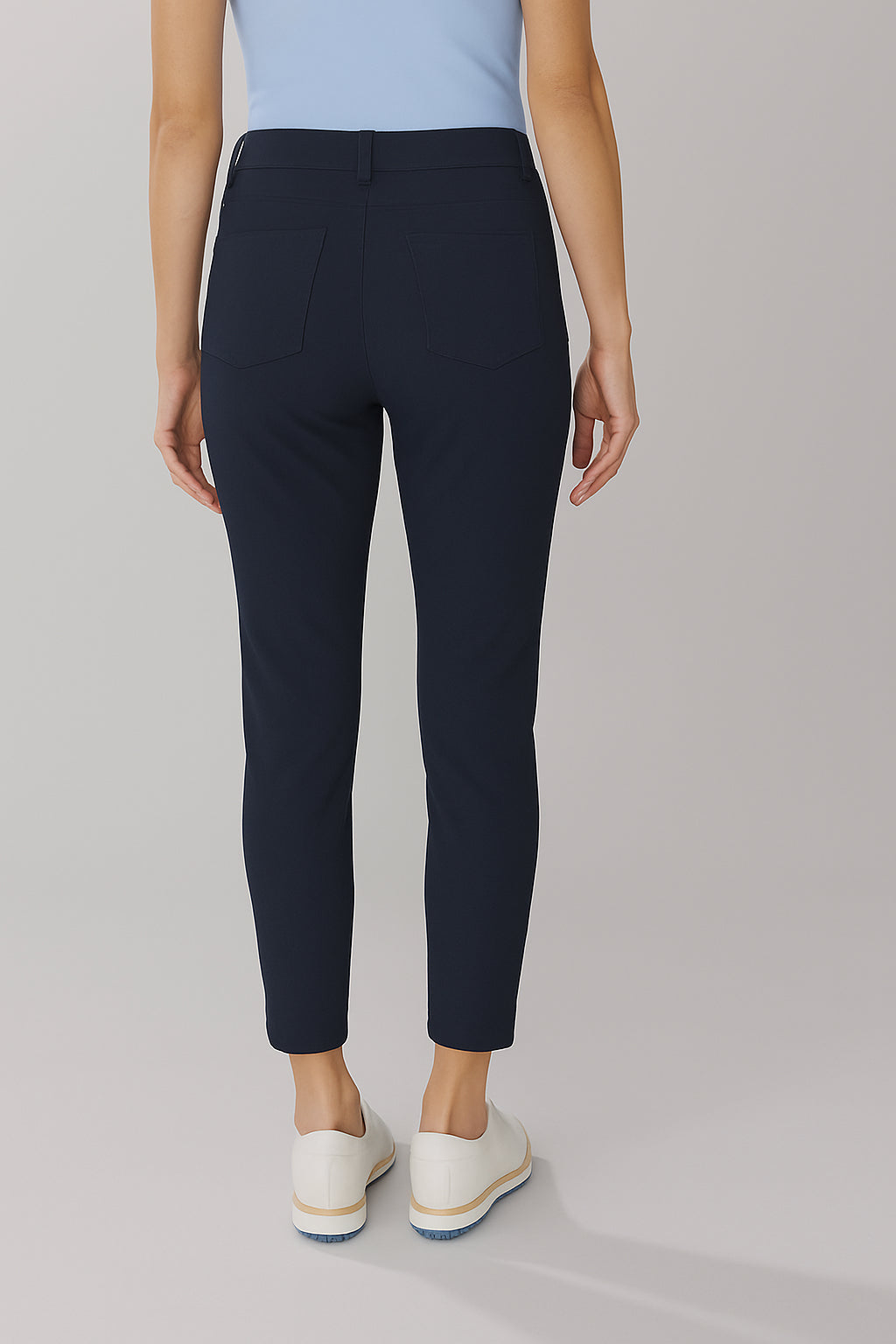 Womens Golf Capri Navy