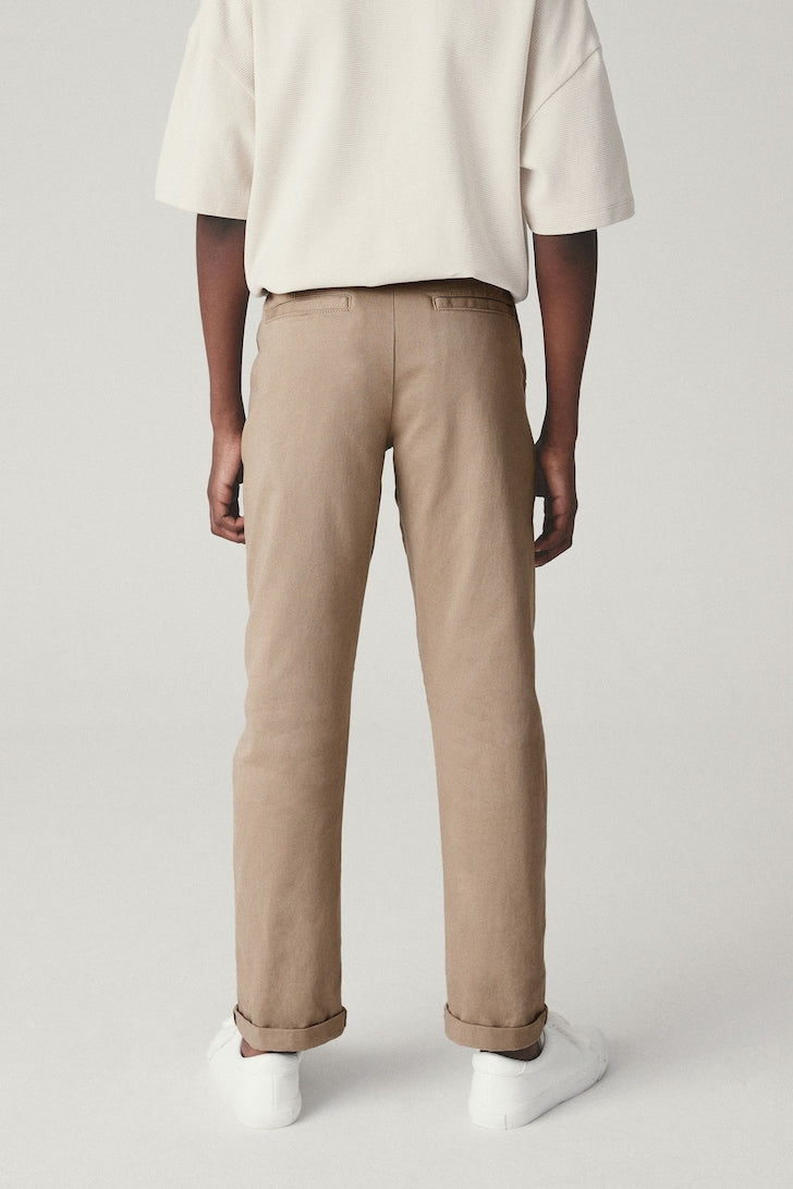 Boys Stretch Chino Trousers Stone