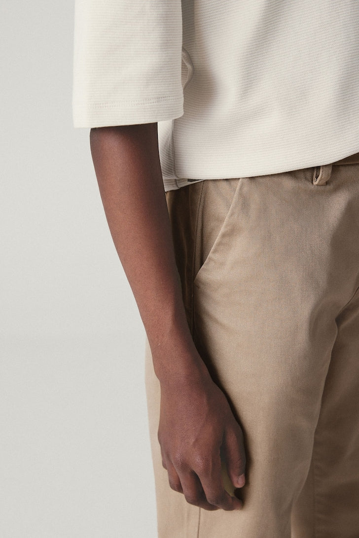 Boys Stretch Chino Trousers Stone