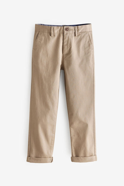 Boys Stretch Chino Trousers Stone