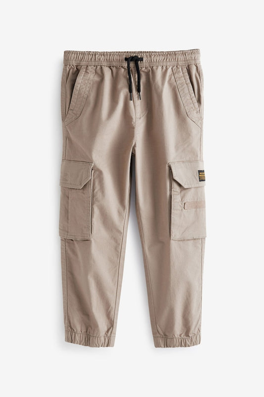Boys Cargo Trousers Stone